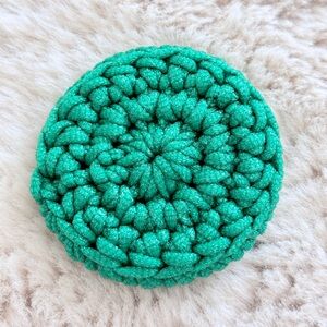 Handmade Green Crochet scrubbie
